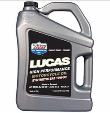 Lucas Oil Synthetic SAE 10W-50 Motorcycle Oil
